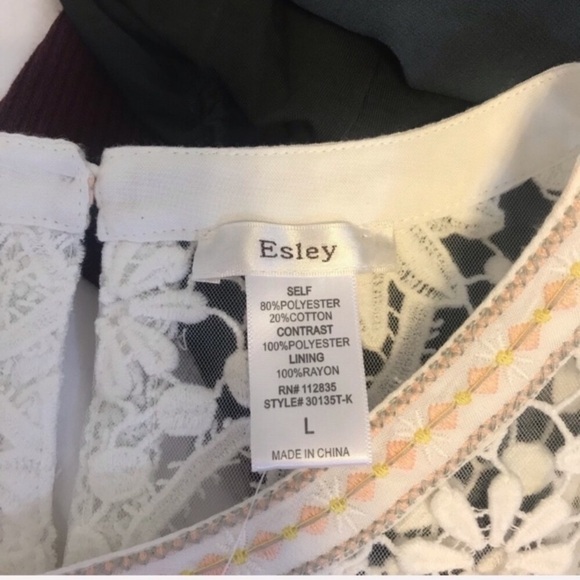 NWT ModCloth by Esley lace open back top - Picture 6 of 8